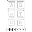 agathe en lettres