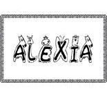 coloriage Alexiaen lettres droles de bestioles