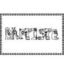 coloriage Baptiste lettre zoo