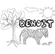 coloriage Benoit savane