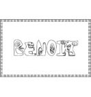 coloriage Benoit lettre zoo