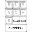 blanche en lettres