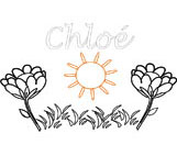 coloriage chloe jardin fleuri