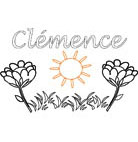 coloriage Clemence jardin fleuri
