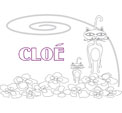 coloriage cloé