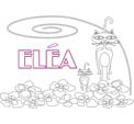 coloriage Elea