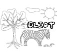 coloriage Eliot savane