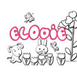 coloriage lettres de Elodie