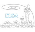 coloriage Elsa