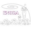 coloriage Enora