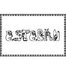 coloriage Esteban monstre