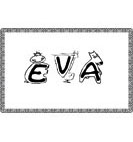 coloriage lettres de Eva