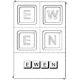 Jeu sur le prenom Ewen