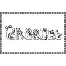 coloriage Gabriel monstre