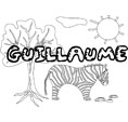 coloriage Guillaume savane