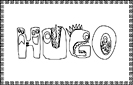 coloriage Hugo monstre