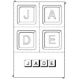 Jeu sur le prenom Jade