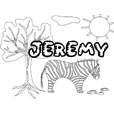 coloriage Jeremy savane