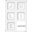 Jeu sur le prenom Julie