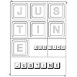 Jeu sur le prenom Justine