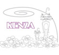 coloriage kenza