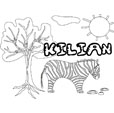 coloriage Kilian savane
