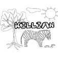 coloriage Killian savane