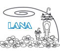 coloriage lana
