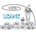 coloriage leane