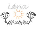 coloriage lena jardin fleuri