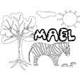 coloriage Mael savane