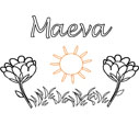 coloriage maeva fleur