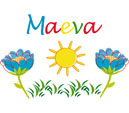 image prénom maeva decor fleur