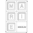 Jeu sur le prenom Marie