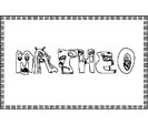 coloriage Matheo monstre