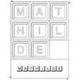 Jeu sur le prenom Mathilde