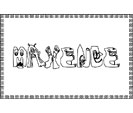 coloriage Maxence monstre