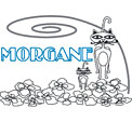 coloriage morgane chat