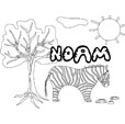 coloriage Noam savane