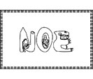 coloriage Noe monstre