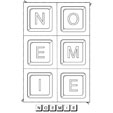 Jeu sur le prenom Noemie
