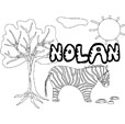 coloriage Nolan savane