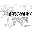 coloriage Philippe savane