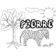 coloriage Pierre savane