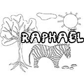 coloriage Raphael savane