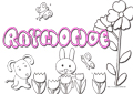 Coloriage prénom Raymonde