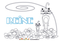 coloriage Reine