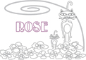 coloriage Rose