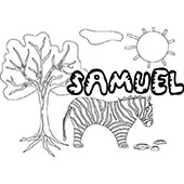 coloriage Samuel savane