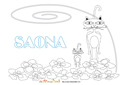 coloriage salomé